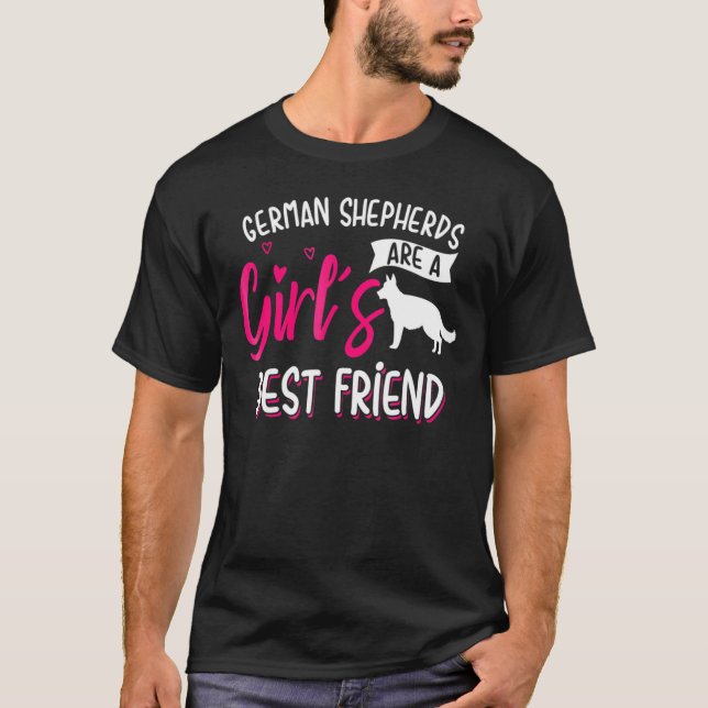 German Shepherds Are A Girls Best Friend For Women T-Shirt (Front)
