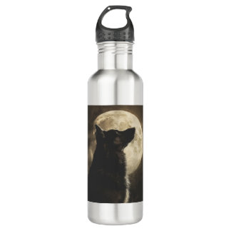 German Shepherds Howling at the Moon 710 Ml Water Bottle