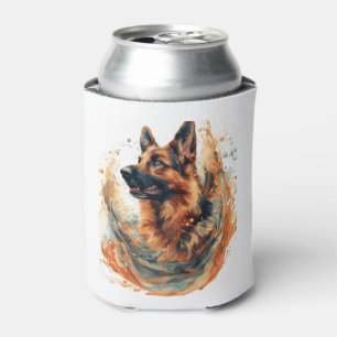 German Shepherds in Oceanic Elegance Can Cooler