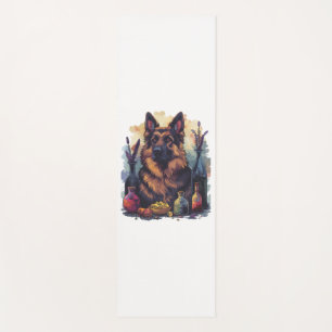 German Shepherds in Potion Play Portray Yoga Mat