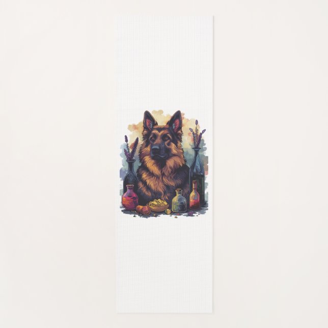 German Shepherds in Potion Play Portray Yoga Mat (Front)