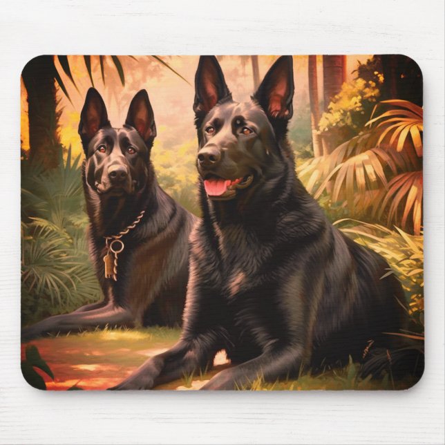 German Shepherds Mouse Mat (Front)