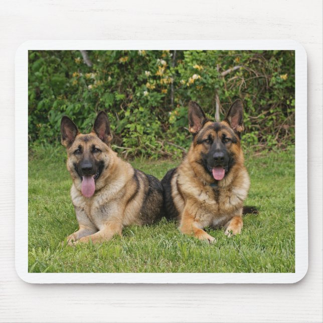 German Shepherds Mouse Mat (Front)