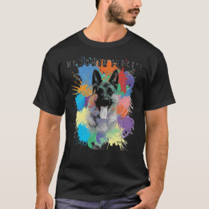 German Shepherds The Power Sourge!! Fitted V Neck T-Shirt
