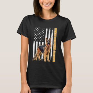German Shepherds USA German Shepherd Grandpa Dogop T-Shirt