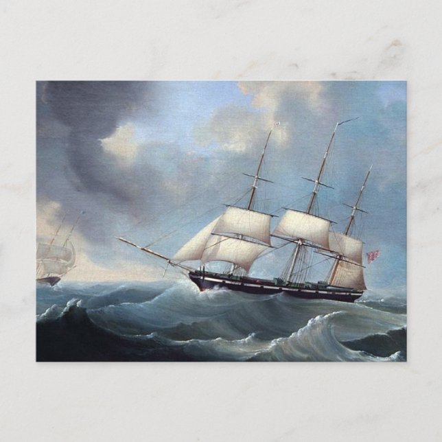 German ship Anne Emilie 1848 Postcard (Front)