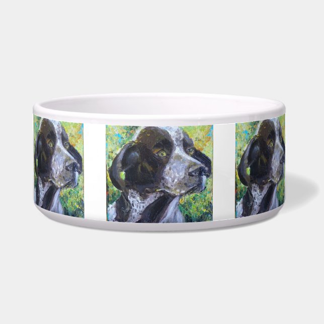 German Short Hair Dog Bowl (Front)