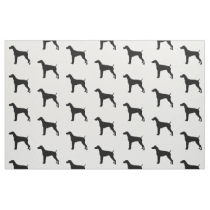 German Short-Haired Pointer Silhouette Love Dogs Fabric