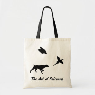 German Shorthair Pointer and Falconry Tote Bag