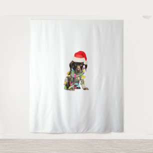 German Shorthair Pointer Christmas Design Tapestry