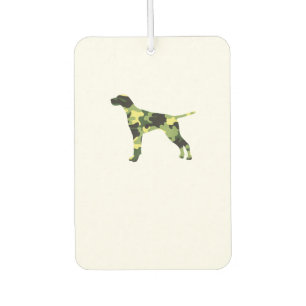 German Shorthair Pointer _ Dog Camouflage Silhouet Car Air Freshener