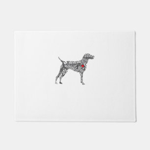 German Shorthair Pointer I GSP Dog Mum I Love Hear Doormat