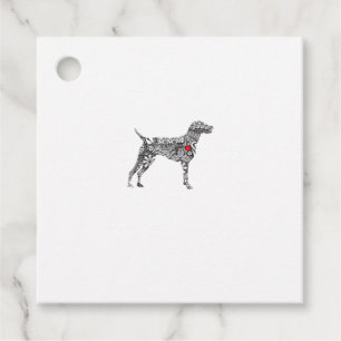 German Shorthair Pointer I GSP Dog Mum I Love Hear Favour Tags