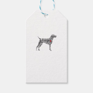 German Shorthair Pointer I GSP Dog Mum I Love Hear Gift Tags