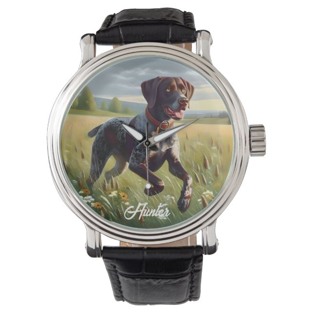 German Shorthair Pointer Running Watch (Front)