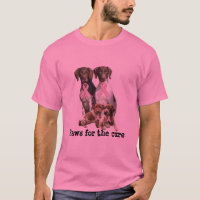 German Shorthaired Breast Cancer Unisex Shirt
