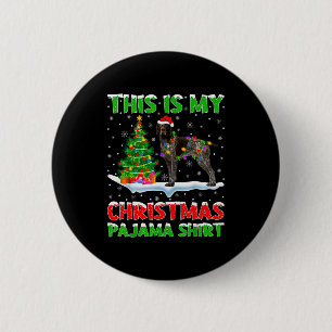 German Shorthaired Inter Dog This Is My Christmas  6 Cm Round Badge