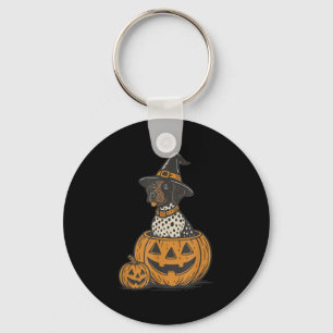 German Shorthaired Inter Halloween Gsp Dog Mom Dog Key Ring