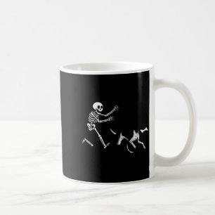 German Shorthaired Inter Running Skeleton Hallowee Coffee Mug