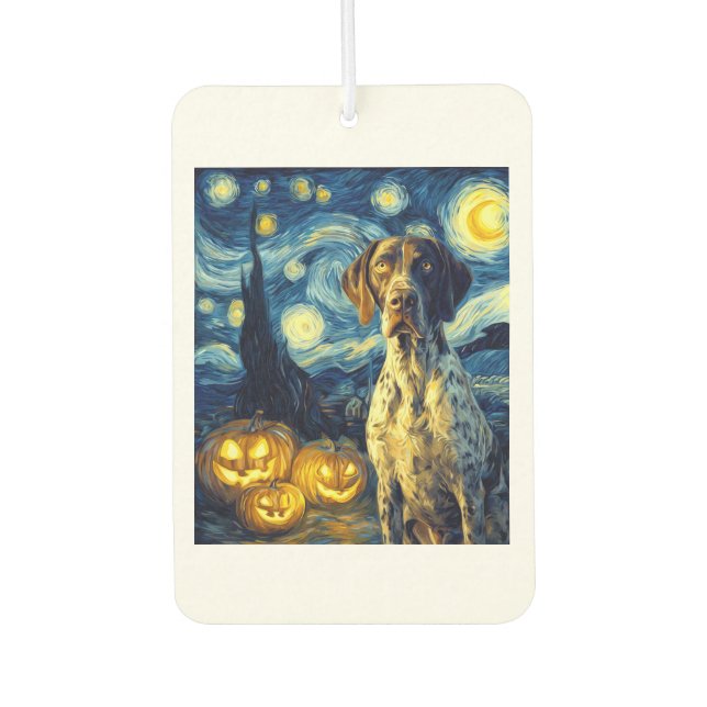 German Shorthaired Pointer 1 Cute Dog Halloween Ja Car Air Freshener (Front)