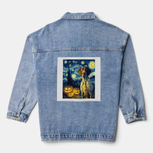German Shorthaired Pointer 1 Cute Dog Halloween Ja Denim Jacket