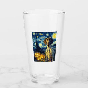 German Shorthaired Pointer 1 Cute Dog Halloween Ja Glass