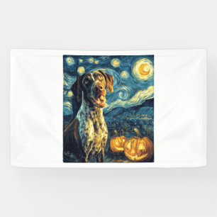 German Shorthaired Pointer 2 Cute Dog Halloween Ja Banner