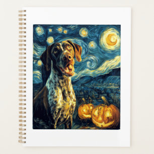 German Shorthaired Pointer 2 Cute Dog Halloween Ja Planner