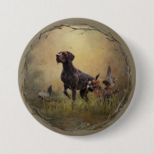 German Shorthaired Pointer   7.5 Cm Round Badge