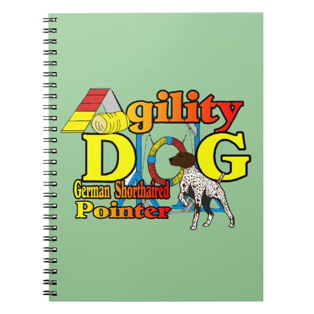 German Shorthaired Pointer Agility Notebook (Front)