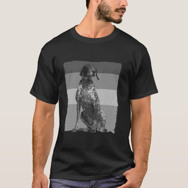 German Shorthaired Pointer Art For Men Women GSP D T-Shirt (Front)