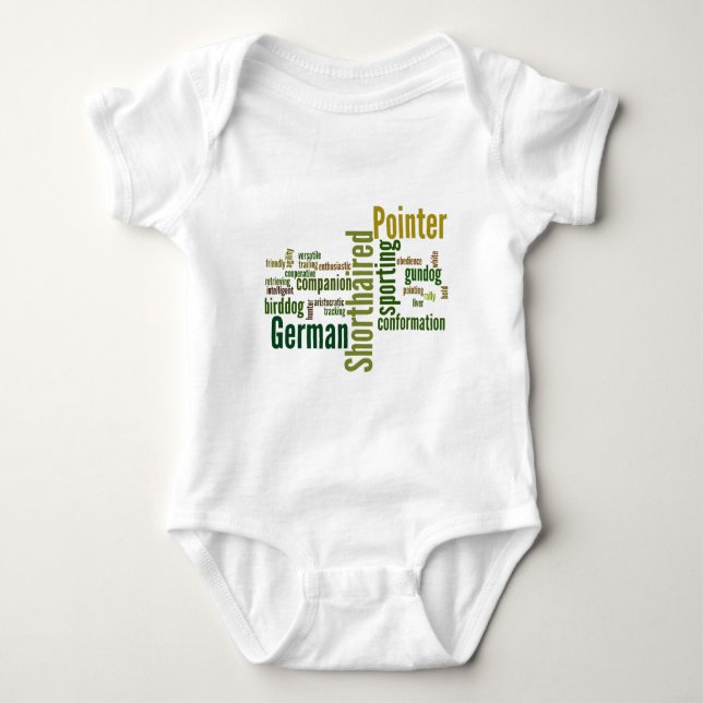 German Shorthaired Pointer Baby Bodysuit (Front)