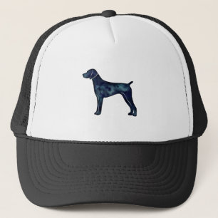 German Shorthaired Pointer Black watercolor Trucker Hat