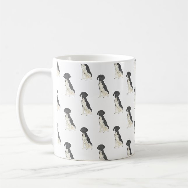German Shorthaired Pointer (Black & White) Coffee Mug (Left)