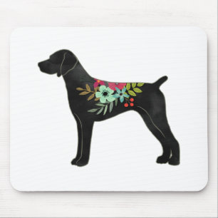 German Shorthaired Pointer Boho Silhouette Mouse Mat