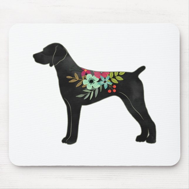 German Shorthaired Pointer Boho Silhouette Mouse Mat (Front)