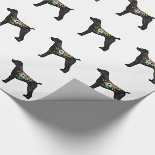 German Shorthaired Pointer Boho Silhouette Wrapping Paper