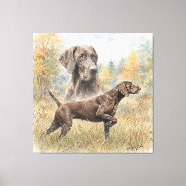 German Shorthaired Pointer  Canvas Print (Front)
