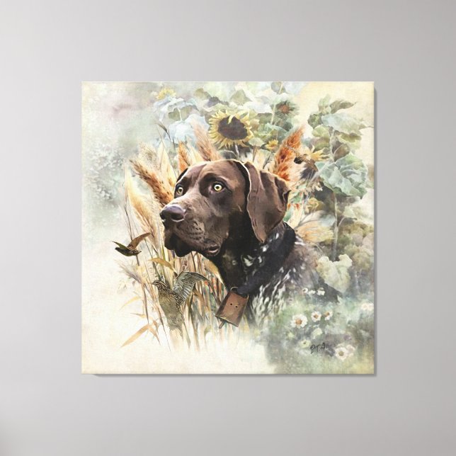 German Shorthaired Pointer Canvas Print (Front)