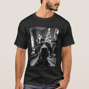 German Shorthaired Pointer Catches Santa On Camera T-Shirt