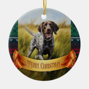 German Shorthaired Pointer Ceramic Tree Decoration