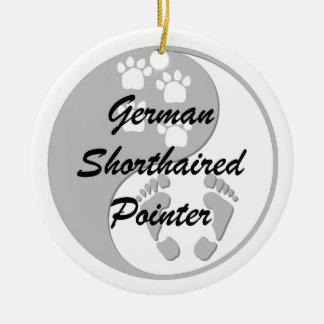 german shorthaired pointer ceramic tree decoration