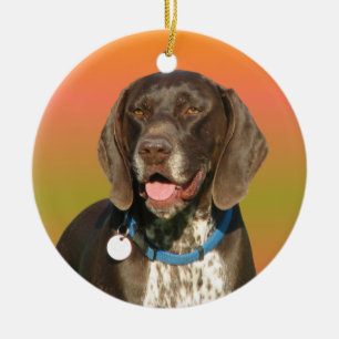 German Shorthaired Pointer Ceramic Tree Decoration