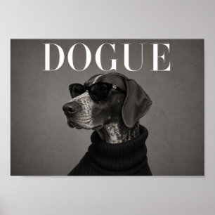 German Shorthaired Pointer Chic Fashion Dog Art Pr Poster
