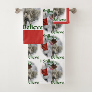 German Shorthaired Pointer Christmas Bath Towel Set