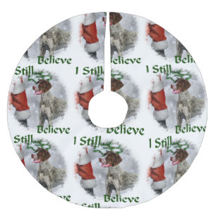 German Shorthaired Pointer Christmas Brushed Polyester Tree Skirt