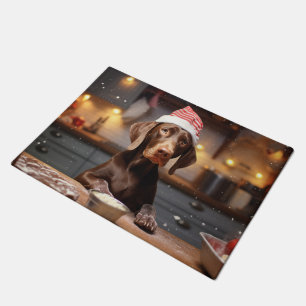 German Shorthaired Pointer Christmas Cookies Doormat