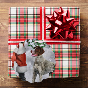 German Shorthaired Pointer Christmas Gifts Tree Decoration Card