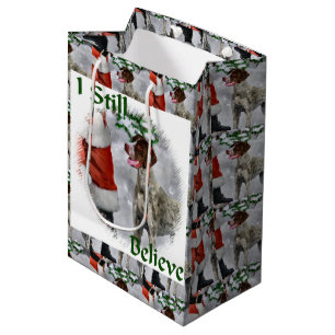 German Shorthaired Pointer Christmas Medium Gift Bag
