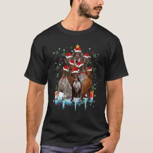 German Shorthaired Pointer Christmas Tree  For Dog T-Shirt